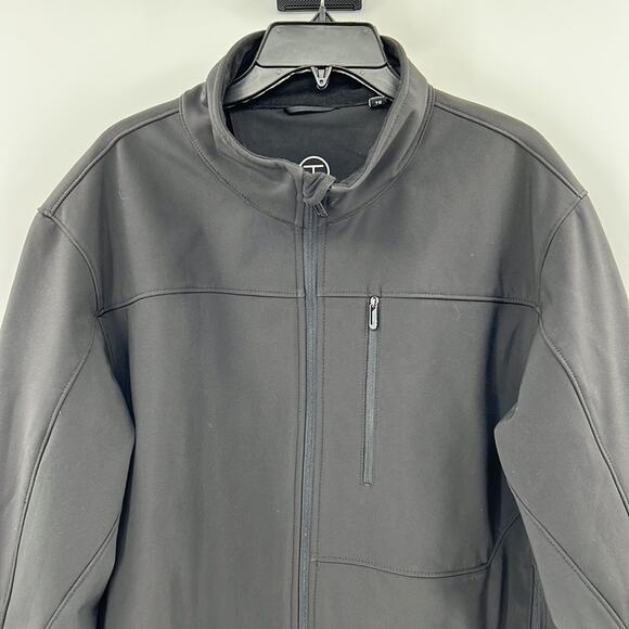 Tech by Tumi Fleece Lined Soft shell Full Zip Jacket - Black - XL - Picture 2 of 9